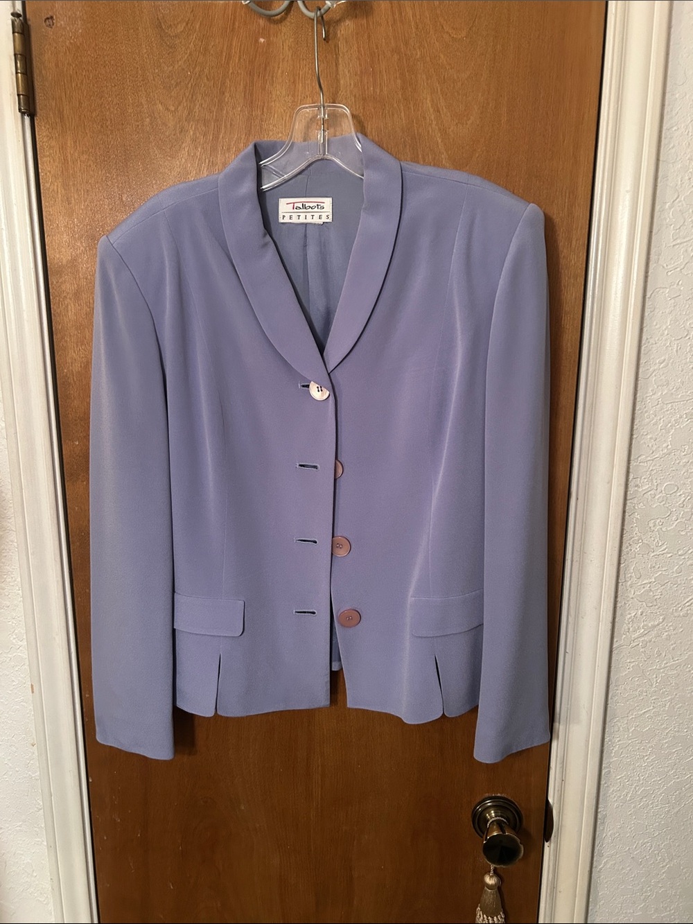 Talbots Petite silk Lavender Blazer. Great shape. 12